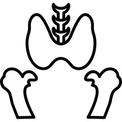 Sticker - Pelvic Area Icon