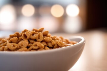 Wall Mural - Close-up cereal on a bowl