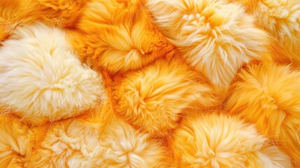 Soft fluffy orange white fur texture background