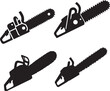 © Furqan - Chainsaw silhouette, Chainsaw icon, Chainsaw vector,