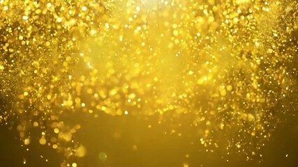 Wall Mural - golden shower: a mesmerizing abstract image of golden liquid cascading downwards, creating a dazzlin