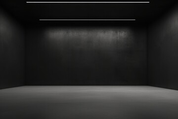 Canvas Print - PNG Black wall backgrounds lighting architecture.