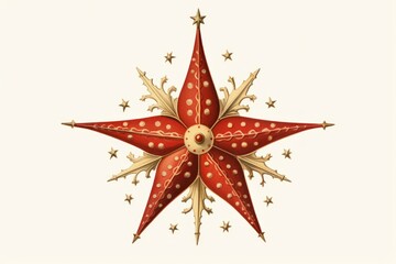 Poster - Christmas star celebration decoration echinoderm.