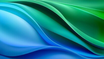 Canvas Print - abstract blue green background with smooth color transitions and gradients