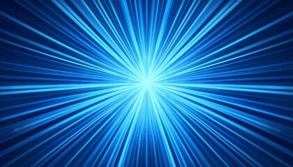 vj loop animation of beautiful center blue shine light ray background abstract motion background with shining lights