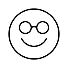 Nerd Face Vector Icon