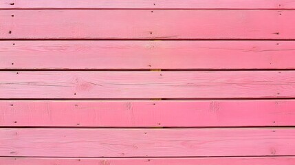 Canvas Print - pink horizontal wooden background