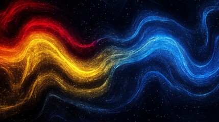 Wall Mural - abstract background , 3d render blue red yellow waves, transparent, texture background, gradient, gl