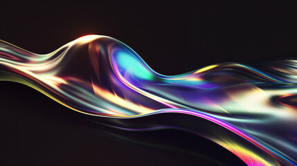 Poster - Abstract 3d background in black