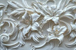 © Tetiana - AI generated illustration of elegant bas relief on textured wall with gypsum