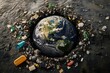 © atar - earth piled with garbage
