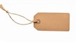 © William - craft paper tag with twine isolated on transparent background