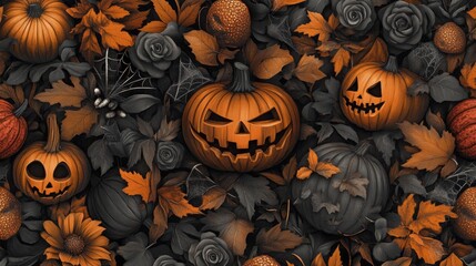 Wall Mural - Autumn Halloween Decor