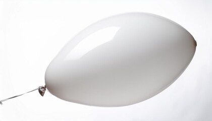 white balloon soaring on a white background