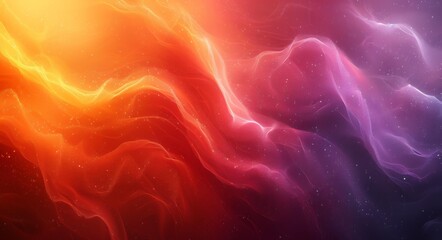 Wall Mural - Vibrant Cosmic Scene, Abstract Neon Colors, Mystical Space Imagery