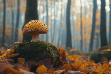 Canvas Print - Autumn Mushroom