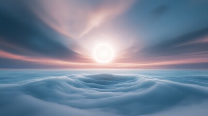 Wall Mural - sunrise over the clouds