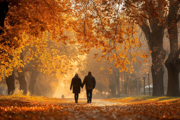 Poster - Couple In Autumn