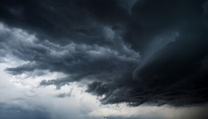 Poster - dark sky before the storm natural background