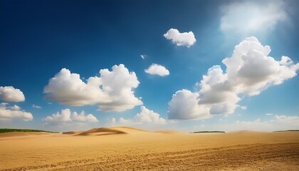 Canvas Print - sunny sky background whith clouds and ground