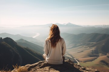 Wall Mural - Nature photography landscape mountain.