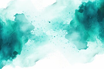 Teal splash banner watercolor background for textures backgrounds and web banners texture blank empty pattern with copy space for product 