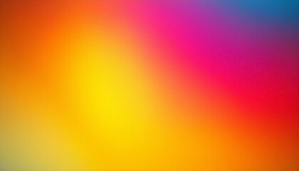 Poster - gold red coral orange yellow peach pink magenta purple blue abstract background color gradient ombre colorful multicolor mix iridescent bright fun rough grain noise grungy design template