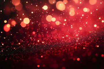 Wall Mural - Glittering Red Christmas Ornament