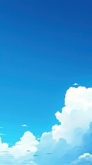 Wall Mural - Blue sky with clouds