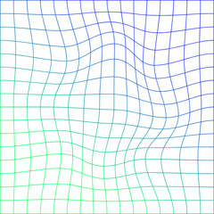 Canvas Print - Grid Distorted Gradient