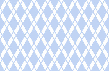 Sticker - Seamless Geometric Light Blue Diamonds Pattern. 