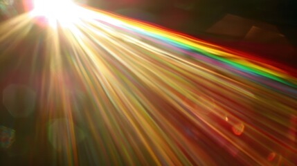 Canvas Print - Light beams through prism