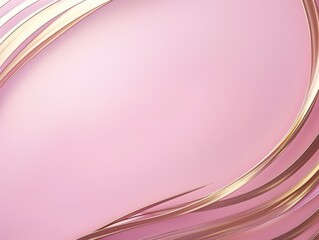 Free plain pink background with gold wave