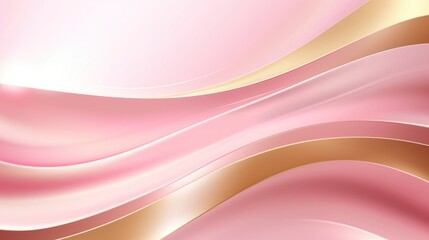 Free plain pink background with gold wave