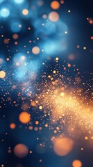 Wall Mural - bright spark particles flying across the screen, symbolizing energy and excitement