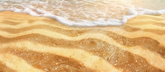 Canvas Print - Foamy wave on sand