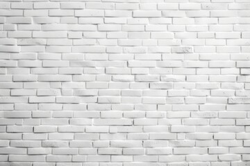 Poster - White brick wall texture architecture backgrounds repetition.