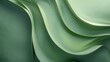 © pavlofox - Curved green abstract shapes creating a smooth texture in a modern design