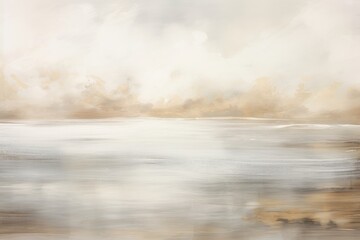 Wall Mural - Fog ocean painting nature backgrounds.