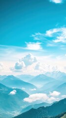 Poster - A hyper-lapse of a serene mountain range with clouds moving rapidly across the sky, showcasing the majestic beauty of nature in motion