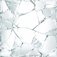 Wall Mural - Shattered Glass