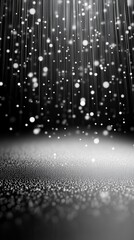 Wall Mural - a gentle rain of light particles falling, creating a calming and peaceful visual effect