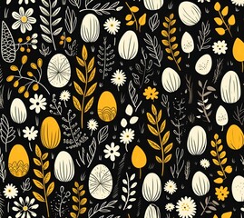 Poster - Easter egg pattern backgrounds creativity repetition.