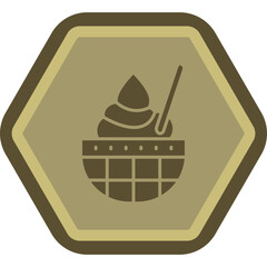 Sticker - Ice Cream Icon Design