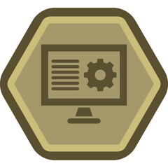 Sticker - Monitoring Icon Design