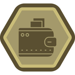 Sticker - Wallet Icon Design