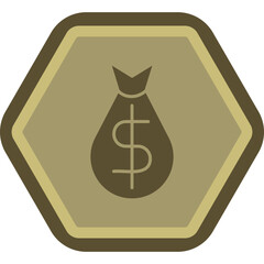 Poster - Money Bag Icon Design