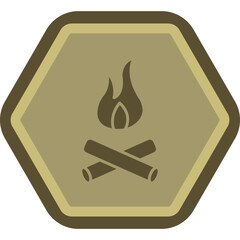 Sticker - Bonefire Icon Design