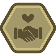 Poster - Handshake Icon Design