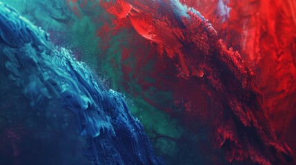 Wall Mural - red, blue, AI Generative